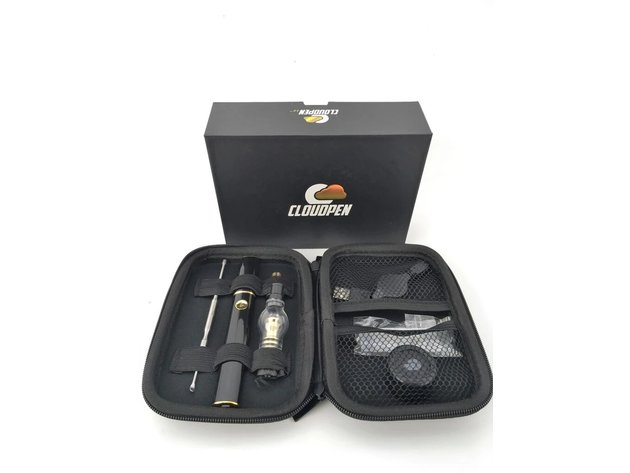 Cloud Pen 3.0 Vaporizer Kit with LED Back-Lit Button, Lightweight and Discreet, Glossy Black