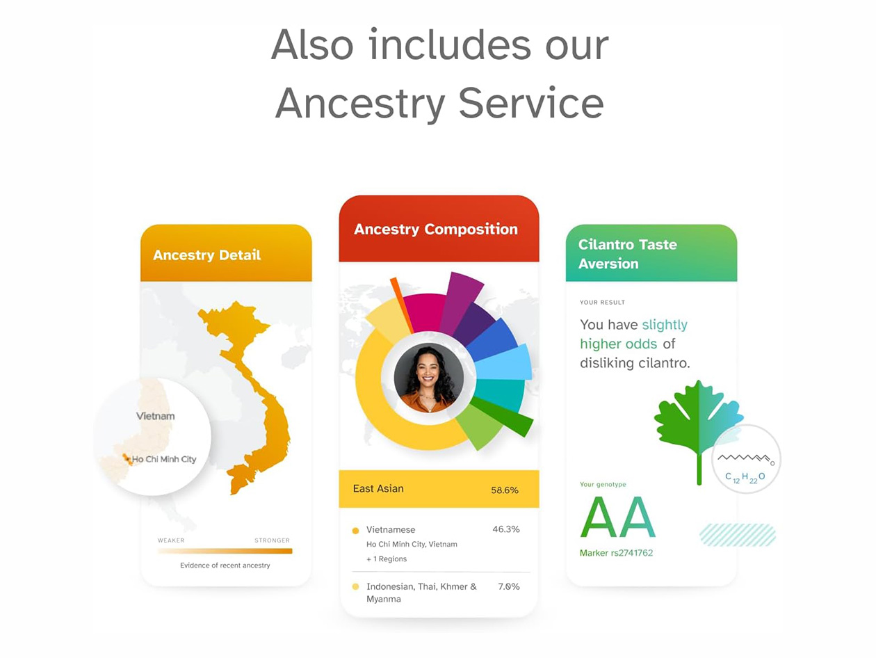 23andMe Health + Ancestry Service: Personal Genetic DNA Test