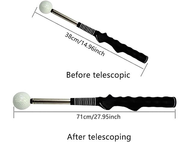 Telescopic Impact Bars Vocal Golf Swing Master Posture Corrector Practice