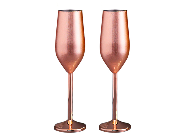 2 Crystal Champagne Flutes – Gold Medal Wine Club