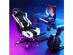 Costway Massage Gaming Chair Recliner Gamer Racing Chair w/ Lumbar Support & Footrest - White and Black