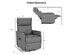 Costway Electric Power Lift Massage Chair Recliner Sofa Fabric Padded Seat Home - Gray