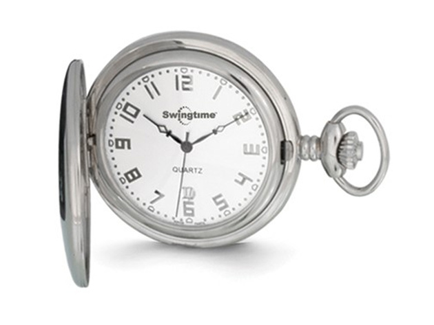 Swingtime Stainless Steel Quartz 48mm Pocket Watch