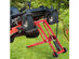 Costway Lawn Mower Lift Jack for Tractors & Zero Turn Riding Lawn Mowers 500lb Capacity - Black/Red