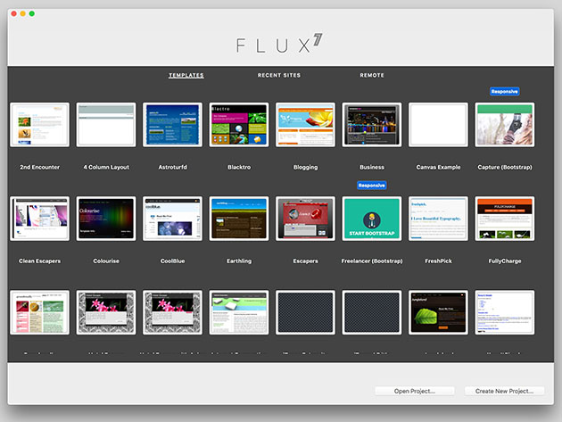 Flux 7 Web Design Tool: Lifetime Subscription
