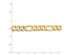 Mens 8.75mm Concave Figaro Necklace 22 Inches in 14K Yellow Gold