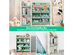 Costway Kids Toy Storage Organizer w/Bins & Multi-Layer Shelf for Bedroom Playroom Green\Blue - Green