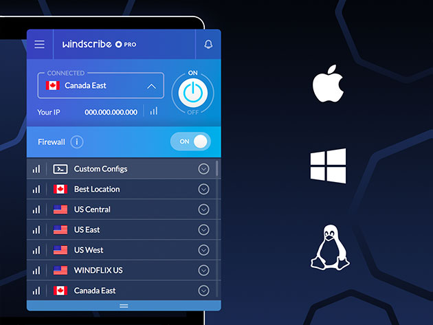 Windscribe VPN: Lifetime Pro Subscription