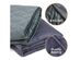 Modern Hygge Weighted Blanket 20 Lbs. with Removable Duvet Cover Queen (60"×85") - Grey
