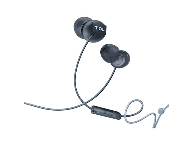 TCL SOCL300BK Wired In-Ear Headphones with Mic - Phantom Black