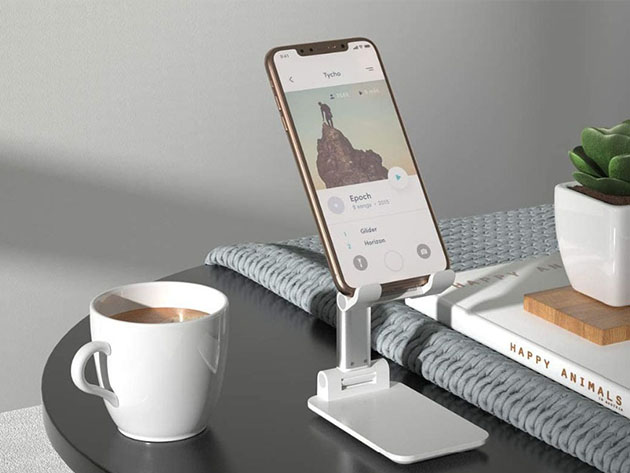 Foldable Travel-Ready Phone Stand (White/2-Pack)
