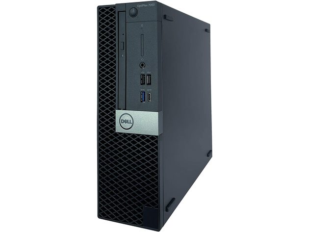 Dell Optiplex 7060 Desktop | Hexa Core Intel i5 (3.2) | 16GB DDR4 RAM | 500GB SSD | Windows 11 Pro | New 24" LCD Monitor (Refurbished)