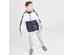 Adidas Big Boys' Core Wind Colorblocked Hooded Lightweight Windbreaker Jacket, Large, White