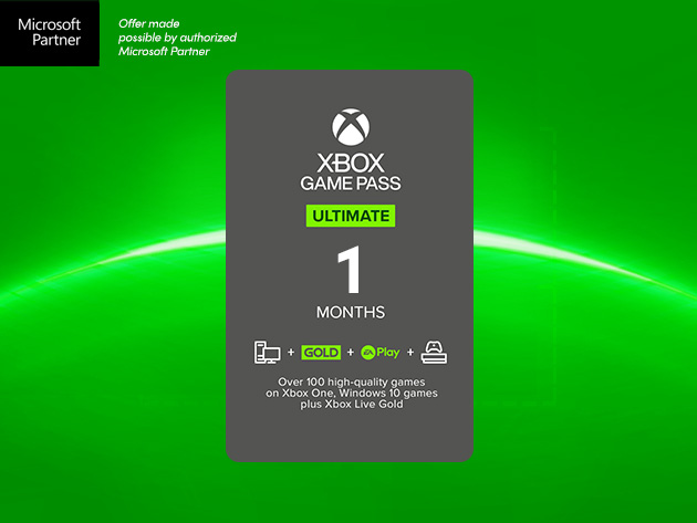 Xbox Game Pass Ultimate 1 Month Sub Card, Xbox One (Game Pass + Live Gold)