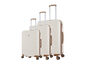 Luan Diamond 3 Piece Luggage Set Beige