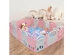 Costway 20-Panel Baby Playpen Kids Activity Center Home w/Music Box & Basketball Hoop - Pink, Gray