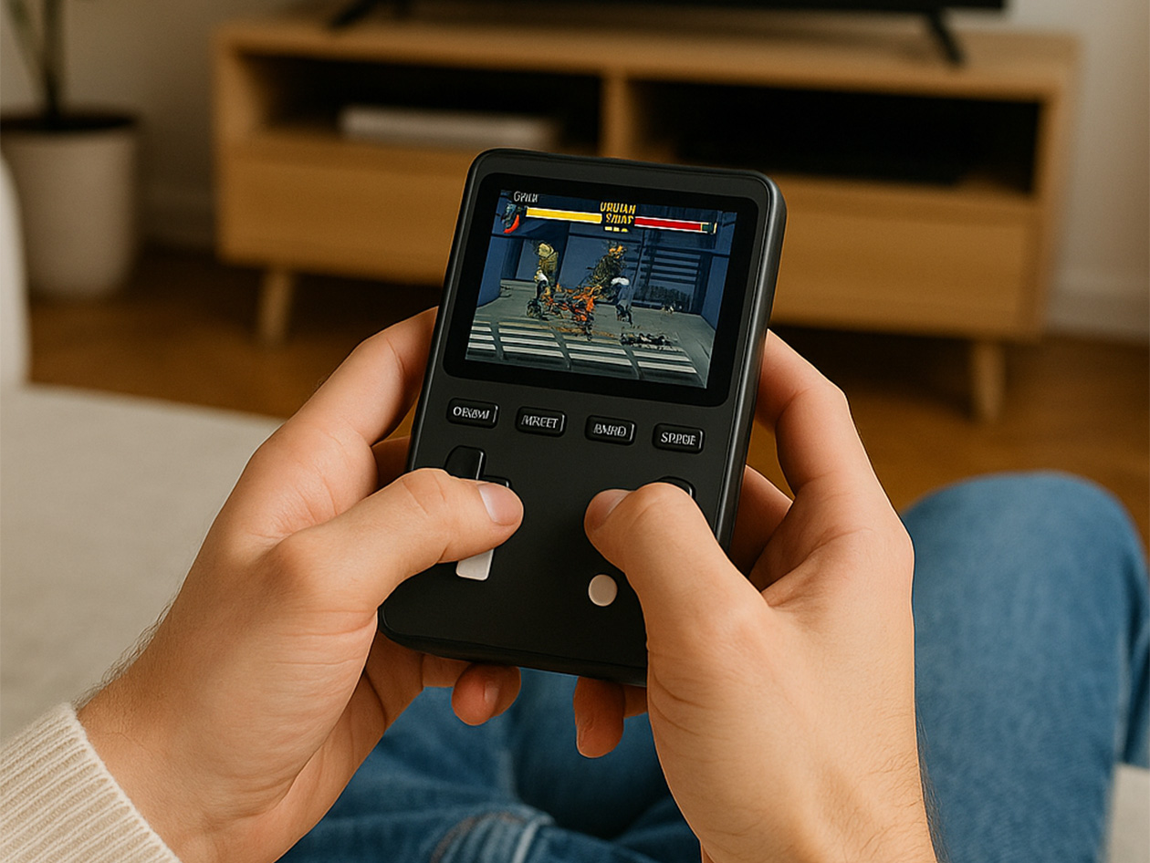 PowerBoy 2-in-1 Retro Gaming Console & Fast-Charging Power Bank