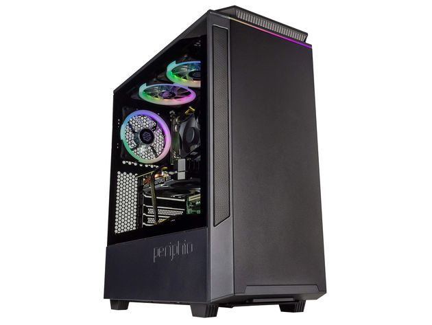 Periphio Phantom Gaming PC Tower Desktop Computer, Intel Quad Core i7 3.3GHz, 16GB RAM, 500GB SSD + 1TB 7200 RPM HDD, Windows 10, GTX 1660 Super 6GB Graphics Card, HDMI, Wi-Fi