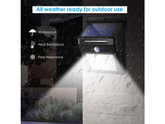 Super Bright 20 LED Solar Light with Wireless IP65 Waterproof Motion Sensor (5-Pack)