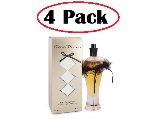 4 Pack of Chantal Thomass Gold by Chantal Thomass Eau De Parfum Spray 3.3 oz