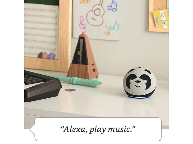 Amazon Echo Dot (4th Gen) Kids Edition Designed for Kids with Parental Controls - Tiger