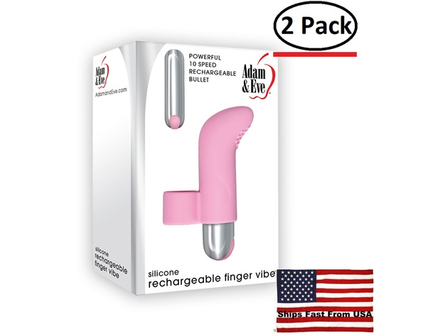 ( 2 Pack ) Silicone Rechargeable Finger Vibe