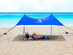 Family Beach Sun Shade Canopy Tent (Large/Blue)