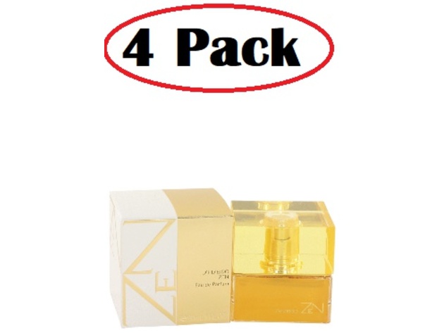 4 Pack of Zen by Shiseido Eau De Parfum Spray 1 oz