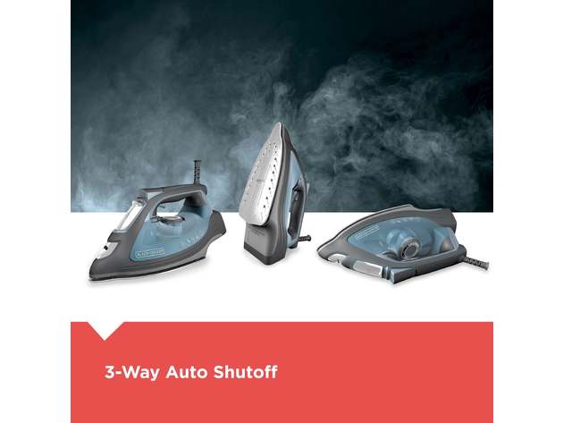 BLACK+DECKER IMPACT Advanced Steam Iron with Maximum Durability and 360 Pivoting Cord