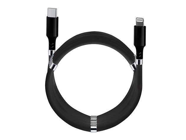 6ft Magnetic Fidget Cable (Black/USB-C to Lightning/3-Pack)
