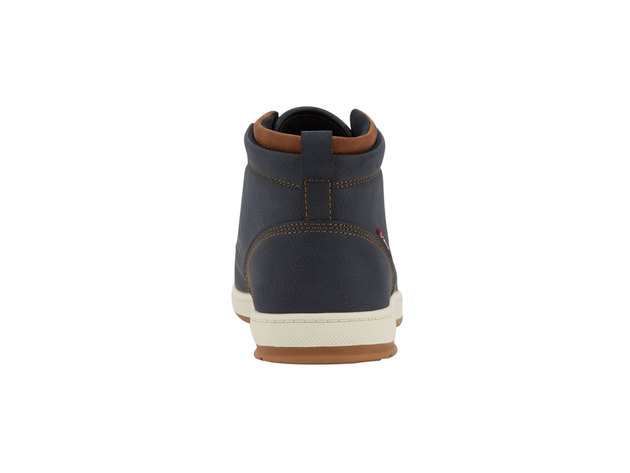 Levi's Mens Goshen II Waxed Casual Sneaker Boot - 10 M Navy/Tan