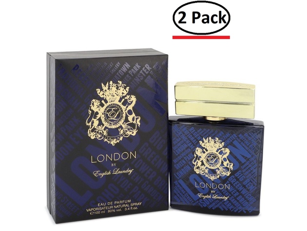 English Laundry London by English Laundry Eau De Parfum Spray 3.4 oz for Men (Package of 2)