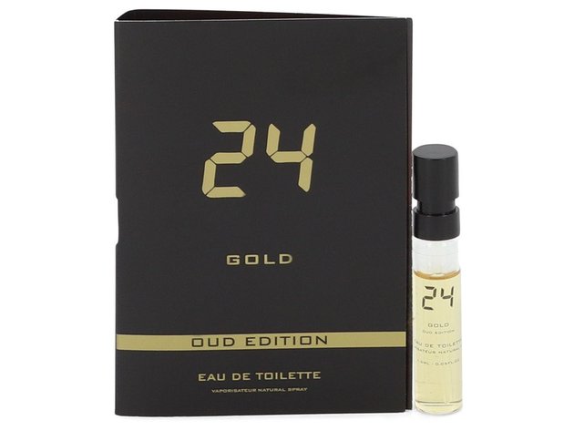 3 Pack 24 Gold Oud Edition by ScentStory Vial (sample) .05 oz for Men