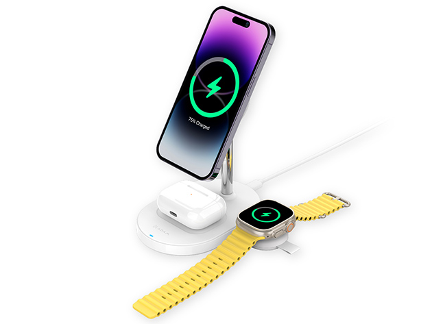 OMNIA M2+ MagSafe Wireless Charging Station + A1 Apple Watch Fast Charger