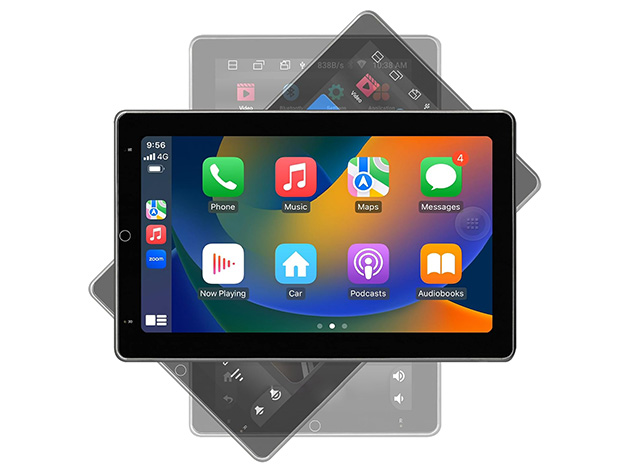 8" Rotatable Touchscreen Display with Wireless Apple Carplay / Android Auto Compatibility