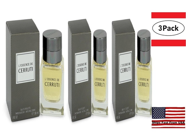 3 Pack L'essence De Cerruti by Nino Cerruti Eau De Toilette Spray 1 oz for Men