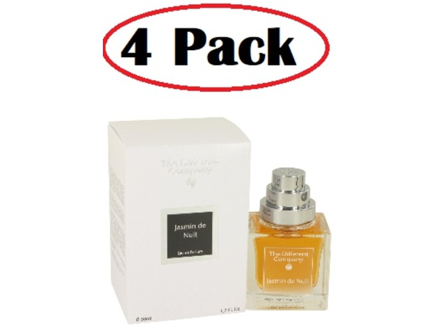 4 Pack of Jasmin De Nuit by The Different Company Eau De Parfum Spray 1.7 oz