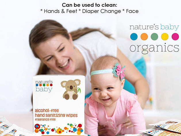 Nature's Baby Organics Hand-Sanitizing Wipes (2-Pack)