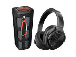 TREBLAB FX100 Extreme Bluetooth Speaker & TREBLAB Z2 Wireless Headphones Bundle