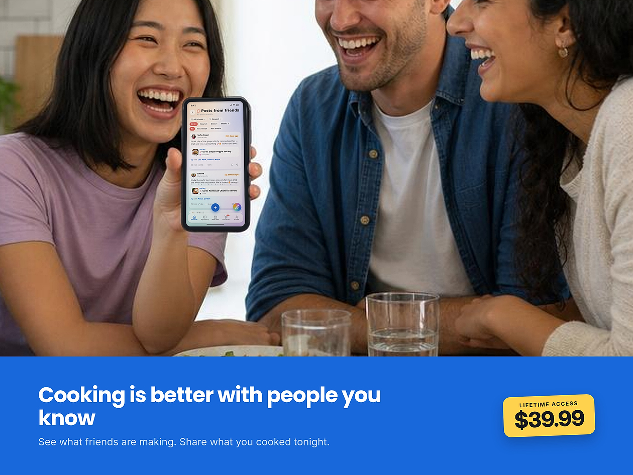 ReciBites - AI Recipe, Meal Plan, Grocery List App: Lifetime Subscription