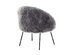 Ana Lux Fur Accent Chair (Grey)