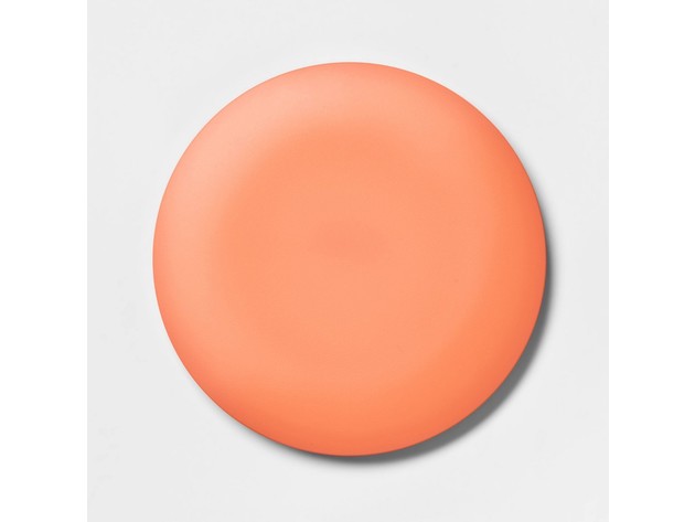 Heyday Qi Wireless Soft Touch Five Watts Charging Puck, Offers A Clean Round Design That Sits Atop Your End Table, Coral Pink