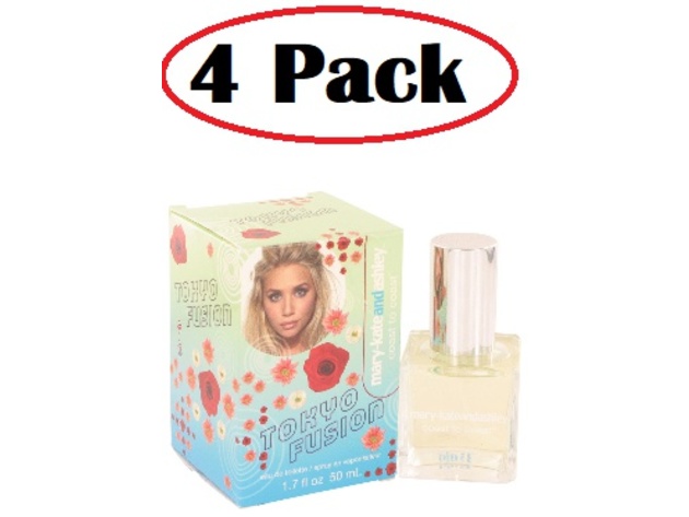 4 Pack of Coast to Coast Tokyo Fusion by Mary-Kate And Ashley Eau De Toilette Spray 1.7 oz