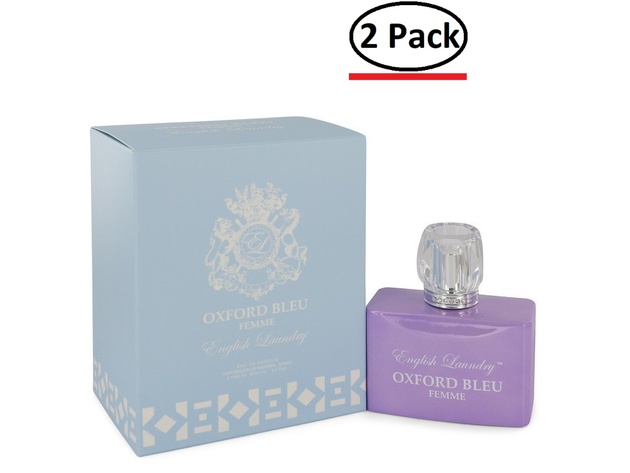 Oxford Bleu by English Laundry Eau De Parfum Spray 3.4 oz for Women (Package of 2)