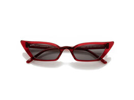 The Flirt Sunglasses Clear Red / Smoke