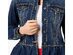 INC International Concepts Women's Ruffled Denim Jacket  Blue Size Large