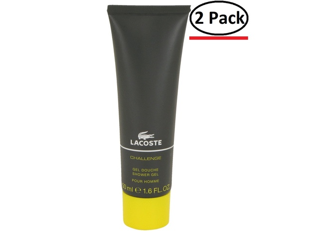 Lacoste Challenge by Lacoste Shower Gel (unboxed) 1.6 oz for Men (Package of 2)