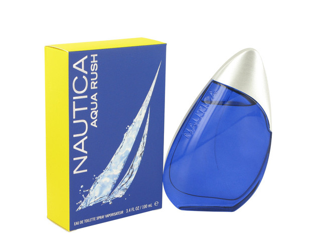 3 Pack Nautica Aqua Rush by Nautica Eau De Toilette Spray 3.4 oz for Men