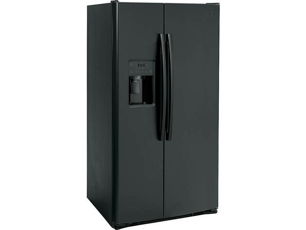 GE GSS25GGPBB 25.3 Cu. Ft. Black Side-by-Side Refrigerator