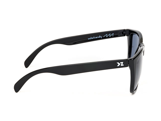 Superior Matte Black Polarized Floating Sunglasses